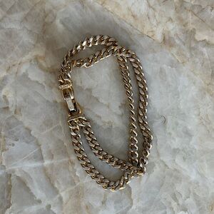 Vintage Monet Gold Chain Bracelet